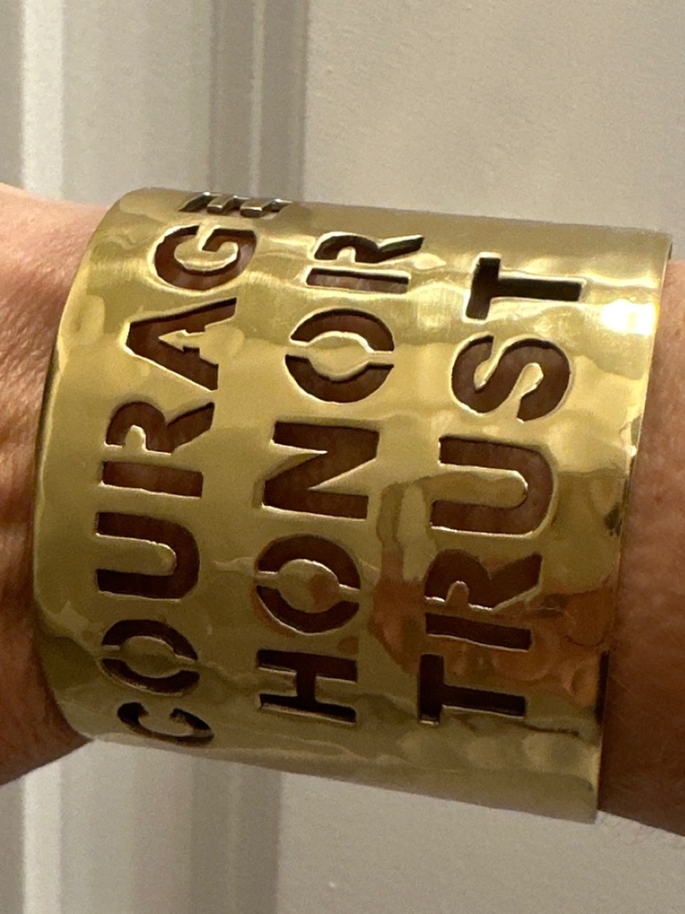 Rustic Cuff Gold Tone